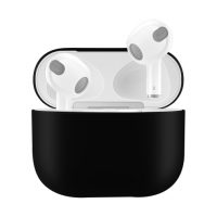 Szilikon tok Airpods 3-hoz - Fekete