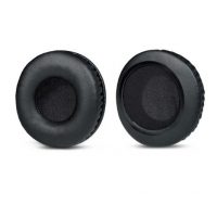 Csere bőr fülpárnák Skullcandy HESH 1 és 2 fejhallgatókhoz - Fekete varrat nélküli