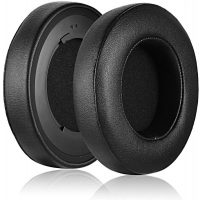 Csere fülpárnák Razer Kraken Pro V2 fejhallgatóhoz - Fényes fekete, bőr