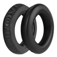 Csere fülpárnák Sennheiser MM500X, MM550X, PX360, PX360-BT, PXC360-BT fejhallgatókhoz - Fekete, bőr