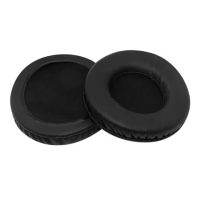 Csere fülpárnák Logitech H390, 600, 609 fejhallgatókhoz - Fekete, bőr