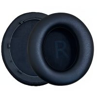 Csere fülpárnák Anker Soundcore Life Q45 fejhallgatóhoz - Fekete, bőr