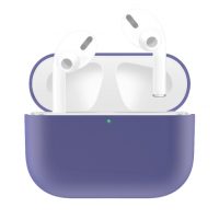 Szilikon tok Airpods Pro-hoz - Szürkéslila