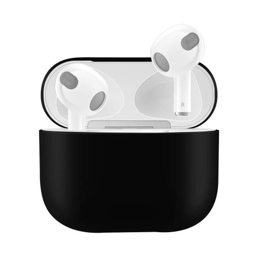Foto - Szilikon tok Airpods 3-hoz - Fekete