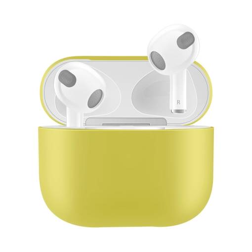 Foto - Szilikon tok Airpods 3-hoz - Sárga