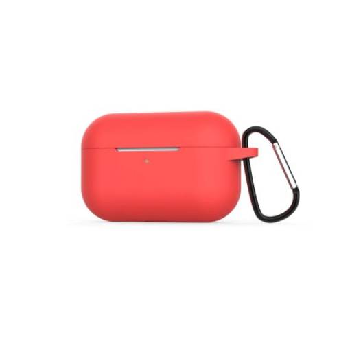 Foto - Szilikon tok Airpods Pro készülékhez karabinerrel - Piros