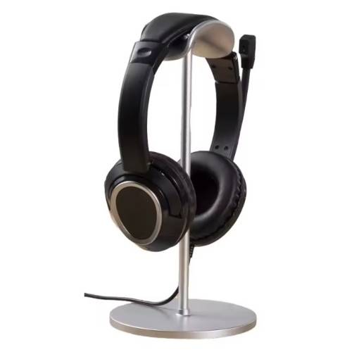 Foto - Alumínium fejhallgató állvány csúszásmentes talppal - Ezüst