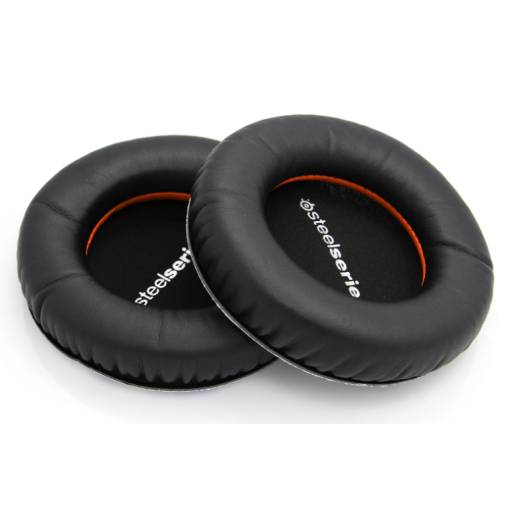 Foto - Csere fülpárnák SteelSeries Siberia 100 és 150 fejhallgatókhoz - Fekete, bőr