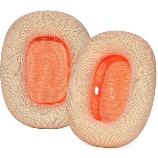 Foto - Csere fülpárnák Apple AirPods Max 2 fejhallgatóhoz - Narancs, szövet
