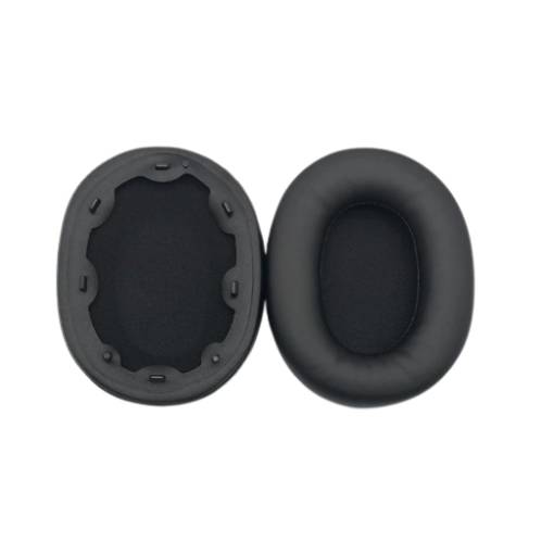 Foto - Csere fülkagyló a Sony MDR-100ABN, WH-H900N fejhallgatóhoz - Fekete, bőr