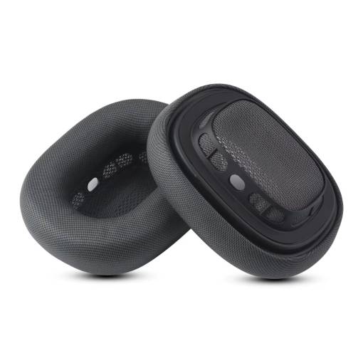 Foto - Csere fülpárnák Apple AirPods Max fejhallgatóhoz - Fekete, szövet