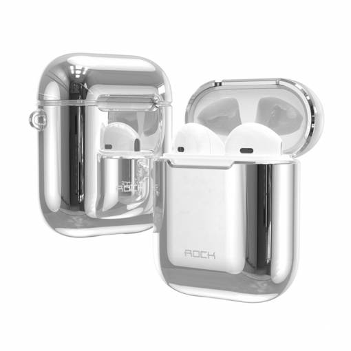 Foto - ROCK Apple Airpods tok - Ezüst
