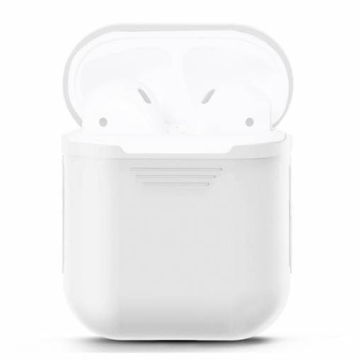 Foto - Szilikon tok Airpodshoz - Fehér