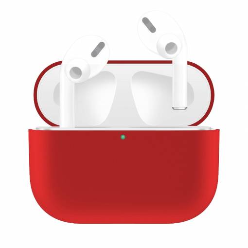 Foto - Szilikon tok Airpods Pro-hoz - Piros